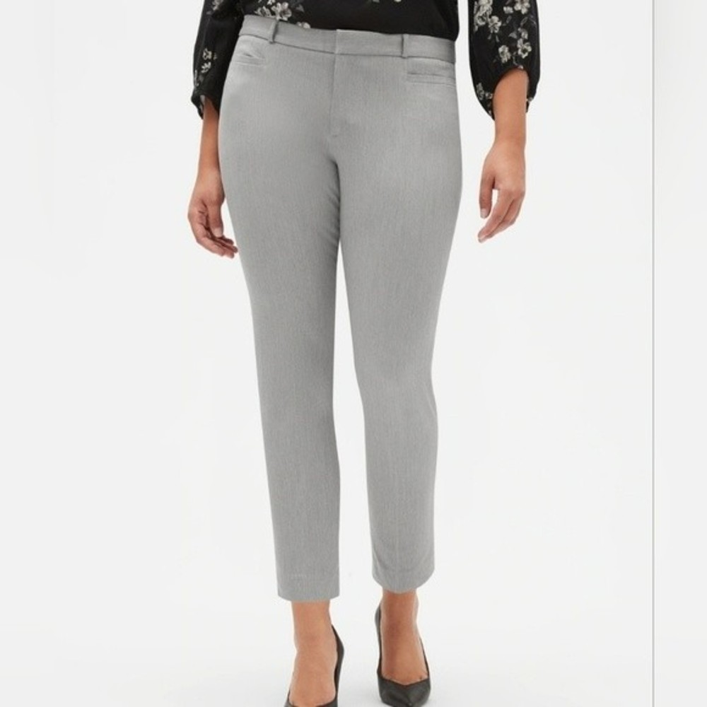 Banana Republic Heather Grey Sloan Slim Pant Women's Size 18